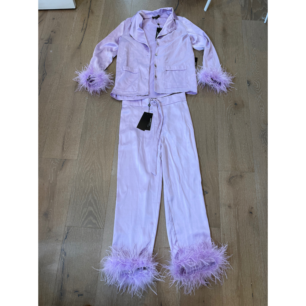 Naine Merabi, User: Mtinsta101@gmail.com Naine Merabi Light Purple Feather Trimm - Picture 2 of 3